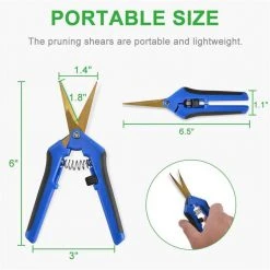 6.5 in. Pruning Shears Blue Gardening Hand Pruning Snips with Straight Stainless Steel Precision Blades (3-Packs) by Unbranded 11 6.5 in. Pruning Shears Blue Gardening Hand Pruning Snips with Straight Stainless Steel Precision Blades (3-Packs) by Unbranded -GARDEN TOOLS Shop pruning shears b07p433b1s 1f 1000
