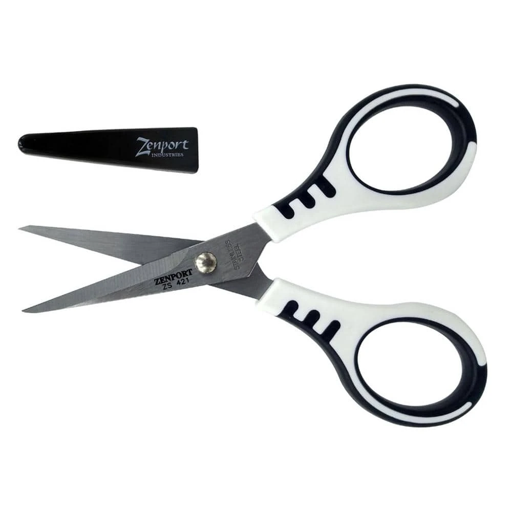 5.25 in. L Stainless Trimming Scissors, Trimmer Bee, Safety Cap (Box of 3) by ZENPORT:Zenport 3 5.25 in. L Stainless Trimming Scissors, Trimmer Bee, Safety Cap (Box of 3) by ZENPORT:Zenport
