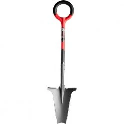 45 in. Root Slayer Carbon Steel Shovel, 32 in. Handle by Radius Garden