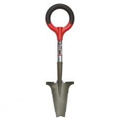 29 in., 19.75 in. Handle Root Slayer Carbon Steel Mini-Digger Shovel by Radius Garden