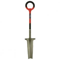 7 in. Polypropylene Handle 45.5 in. Root Slayer Carbon Steel Drain Spade Shovel by Radius Garden