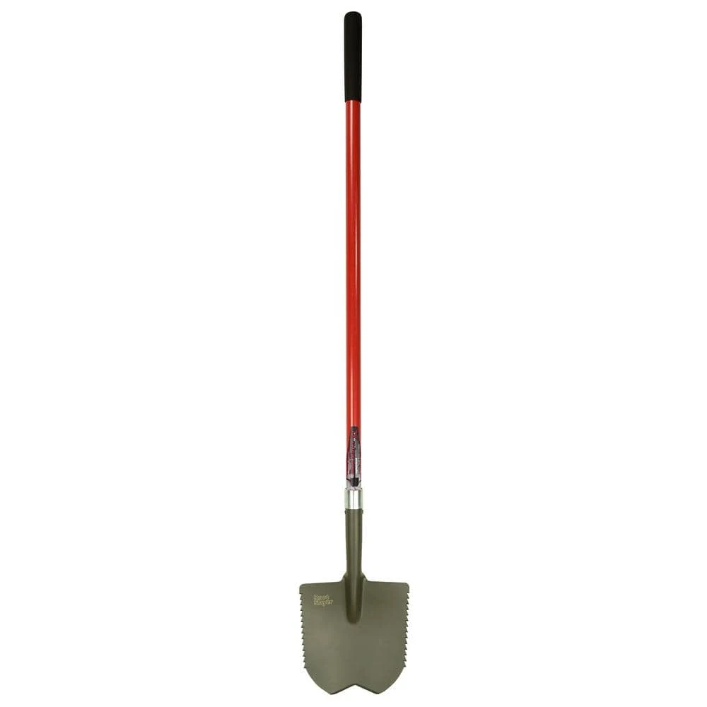 47.5 in. Fiberglass Handle 57 in. Root Slayer Carbon Steel XL Caprock Shovel by Radius Garden 3 47.5 in. Fiberglass Handle 57 in. Root Slayer Carbon Steel XL Caprock Shovel by Radius Garden