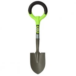 28 in., 14 in. Handle Green PRO-Lite Carbon Steel Mini Floral Garden Shovel by Radius Garden