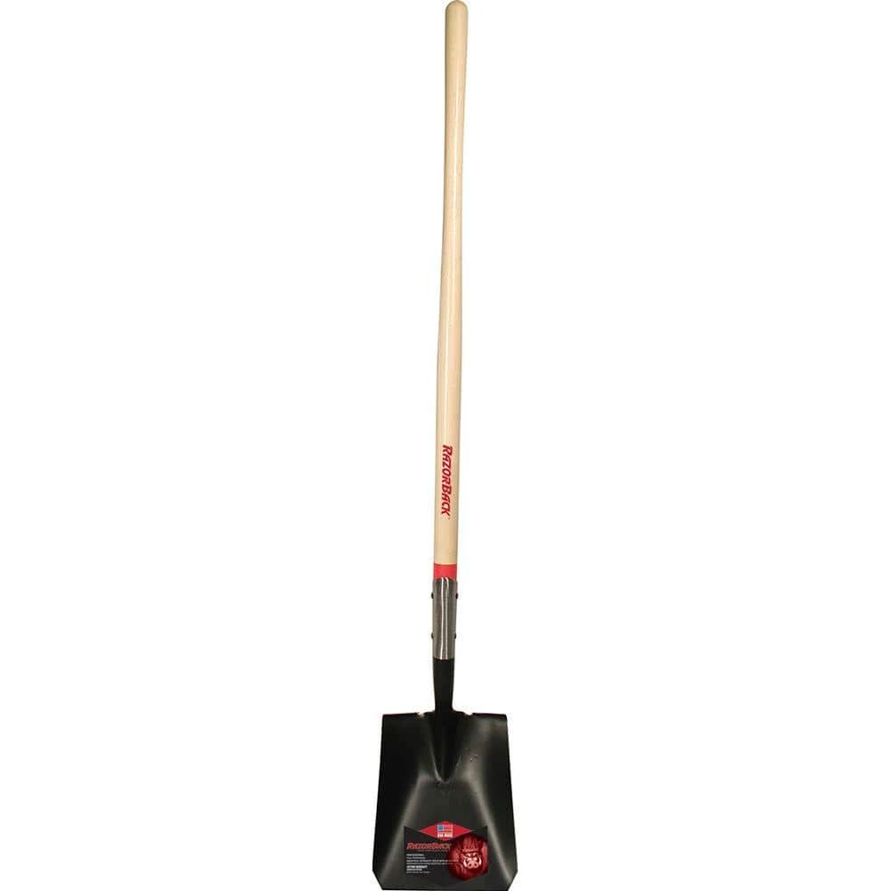 48 in. Wood Handle Transfer Shovel by Razor-Back 3 48 in. Wood Handle Transfer Shovel by Razor-Back