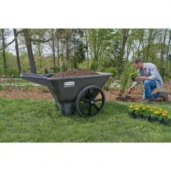 7.5 cu. ft. Plastic Yard Cart by Rubbermaid Commercial Products 10 7.5 cu. ft. Plastic Yard Cart by Rubbermaid Commercial Products -GARDEN TOOLS Shop rubbermaid commercial products garden carts fg564200bla 40 1000