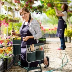 24 in.Garden Kneeler and Seat Folding Outdoor Bench with Tool Bags by Sandinrayli -GARDEN TOOLS Shop sandinrayli specialty garden tools hg61p1041 31 1000