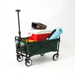 150 lbs. Capacity Heavy-Duty Compact Folding Utility Cart in Green (2-Pack) by SEINA -GARDEN TOOLS Shop seina garden carts 2 x suw 206 green 1f 1000