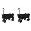 Steel Frame Collapsible Folding Utility Beach Wagon Outdoor Cart (2-Pack) by SEINA 1 Steel Frame Collapsible Folding Utility Beach Wagon Outdoor Cart (2-Pack) by SEINA -GARDEN TOOLS Shop seina garden carts 2 x suw 406 black 64 1000