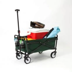 150 lbs. Capacity Heavy-Duty Compact Folding Outdoor Utility Cart in Green by SEINA -GARDEN TOOLS Shop seina garden carts suw 206 green 4f 1000