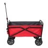 150 lbs. Capacity Portable Folding Steel Wagon Outdoor Garden Cart in Red by SEINA -GARDEN TOOLS Shop seina garden carts suw 300 red gray 64 1000