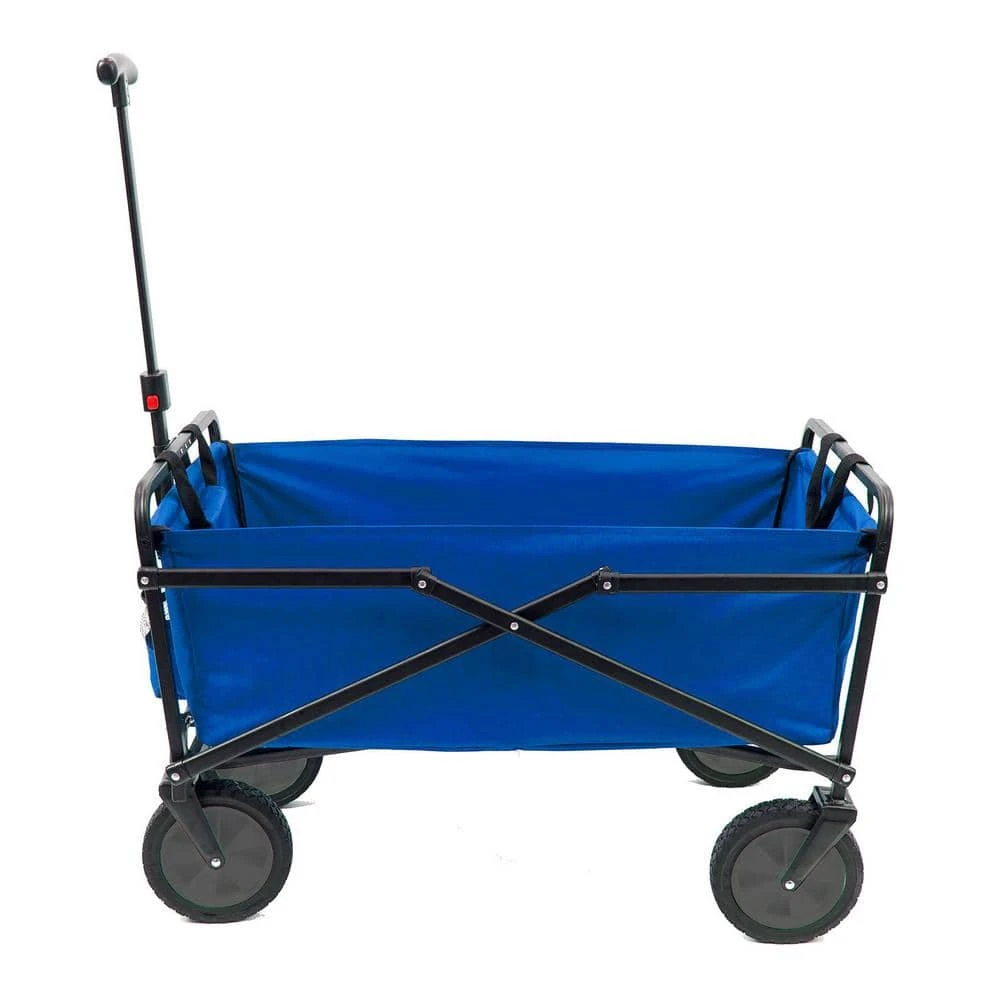 150 lbs. Capacity Manual Heavy-Duty Folding Outdoor Utility Cart in Blue by SEINA 3 150 lbs. Capacity Manual Heavy-Duty Folding Outdoor Utility Cart in Blue by SEINA