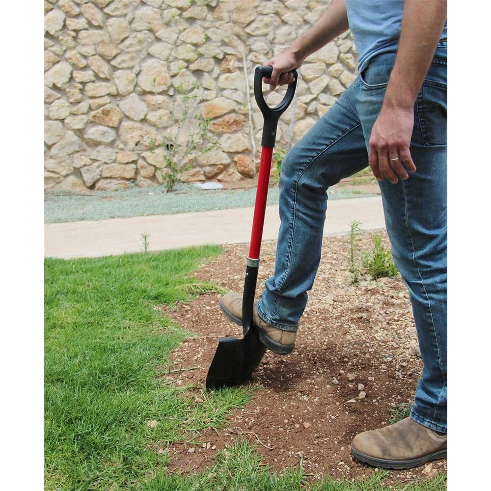 41 in. Rounded Blade Fiberglass Handle Garden Spade Shovel by Unbranded 5 41 in. Rounded Blade Fiberglass Handle Garden Spade Shovel by Unbranded - Image 3