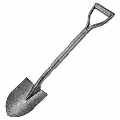 29.6 in. Alloy Steel Spade Shovel with Short Handle by Unbranded