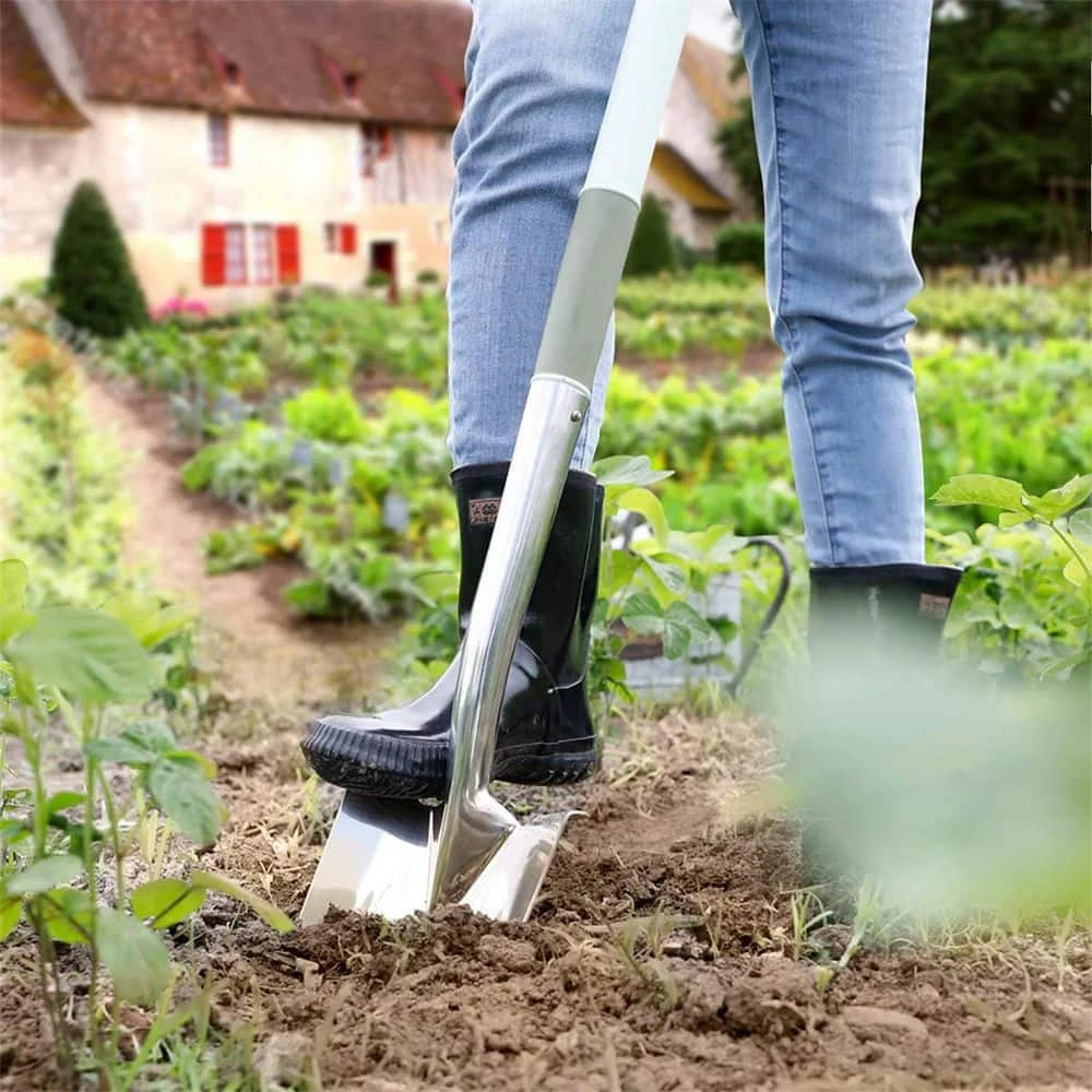 42 in. Short Stainless Steel Square Border Garden Spade Shovel by Unbranded 6 42 in. Short Stainless Steel Square Border Garden Spade Shovel by Unbranded - Image 4