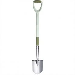 42 in. Short Stainless Steel Square Border Garden Spade Shovel by Unbranded