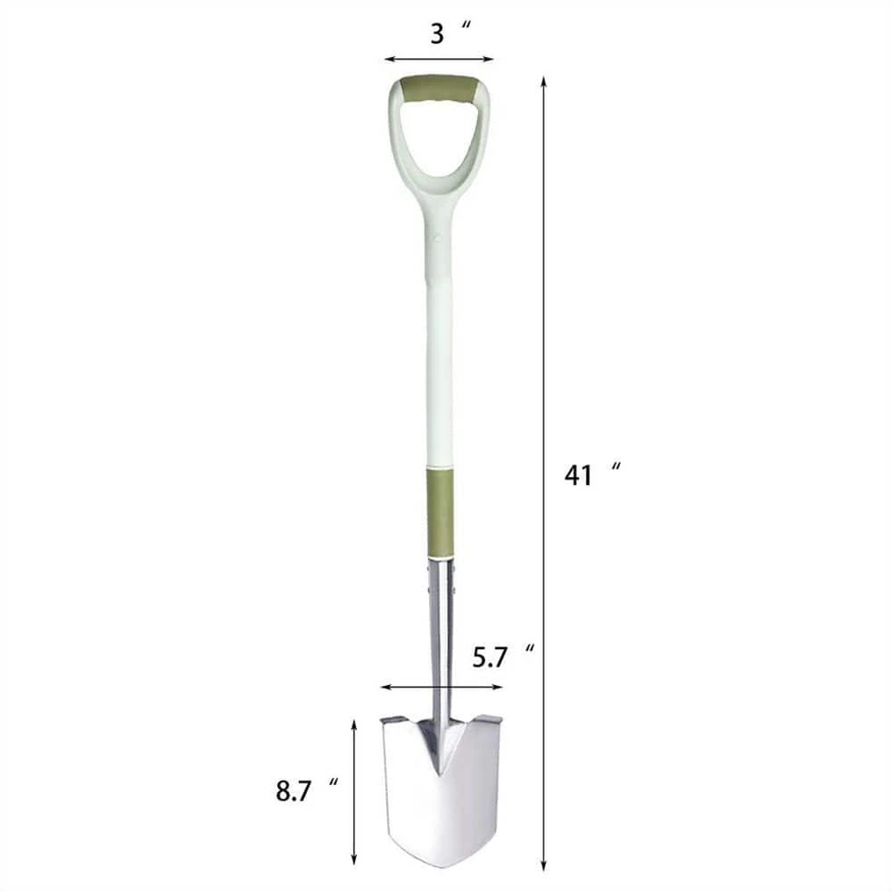 42 in. Short Stainless Steel Square Border Garden Spade Shovel by Unbranded 8 42 in. Short Stainless Steel Square Border Garden Spade Shovel by Unbranded - Image 6