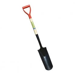 Irrigation Spade with Wood Handle by Unbranded