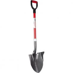 31 in. Fiberglass D-Handle 43 in. One Shot Steel Garden Shovel by Root Assassin