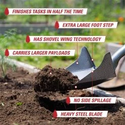 48 in. Fiberglass Straight Handle 60 in. One Shot Steel Garden Shovel by Root Assassin -GARDEN TOOLS Shop shovels os 002 21 c3 1000
