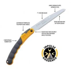 New F-180 7 in. Folding Saw in Orange and Black by Silky -GARDEN TOOLS Shop silky pruning saws 141 18 1f 1000