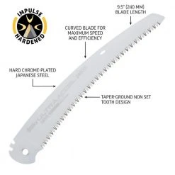 Ultra Accel 9.5 in. Curved Folding Saw Replacement Blade by Silky -GARDEN TOOLS Shop silky pruning saws 447 24 4f 1000