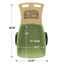 Easy Haul Green Wheelbarrow by Simplay3 -GARDEN TOOLS Shop simplay3 wheelbarrows 416040 01 4f 1000