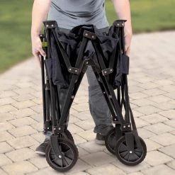 4.8 cu. ft. Metal Framed Utility Garden Cart Heavy-Duty with Swivel Front Wheels and Adjustable Handle by Sun Joe -GARDEN TOOLS Shop sun joe garden carts sj hdfc1 76 1000