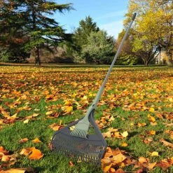 26 in. Poly Double Tine Leaf Rake with Detachable Hand Rake by Suncast -GARDEN TOOLS Shop suncast leaf rakes lrdr2600c 31 1000