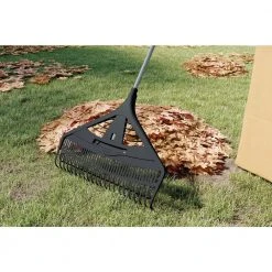 26 in. Poly Double Tine Leaf Rake with Detachable Hand Rake by Suncast -GARDEN TOOLS Shop suncast leaf rakes lrdr2600c 4f 1000