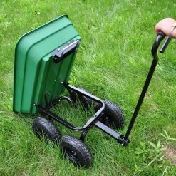 4 cu.ft. Plastic Dump Garden Cart in Grass Green by Sungrd -GARDEN TOOLS Shop sungrd garden carts lwm w227gg 4f 1000