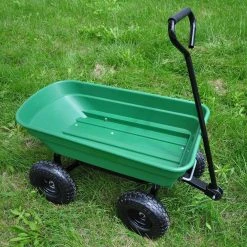 4 cu.ft. Plastic Dump Garden Cart in Grass Green by Sungrd -GARDEN TOOLS Shop sungrd garden carts lwm w227gg c3 1000
