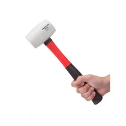 16 oz. Fiberglass Handle White Rubber Mallet by TEKTON -GARDEN TOOLS Shop tekton mallets 30653 66 1000