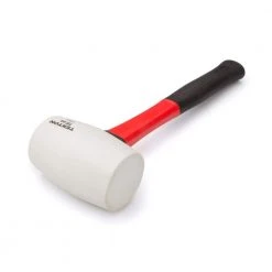 16 oz. Fiberglass Handle White Rubber Mallet by TEKTON -GARDEN TOOLS Shop tekton mallets 30653 c3 1000