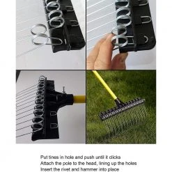 55 in. Fiberglass Handle Steel Rake by THE GROUNDSKEEPER II -GARDEN TOOLS Shop the groundskeeper ii landscaping rakes 32230 4f 1000