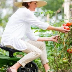 Wheelie Scoot with Comfort Cushion, Quality Utility Work Stool with Height Adjustable Seat by TheXceptional -GARDEN TOOLS Shop thexceptional garden carts ex520 4f 1000