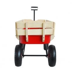 3 cu. ft. Red Steel Garden Cart with Wooden Fence by Tidoin 12 3 cu. ft. Red Steel Garden Cart with Wooden Fence by Tidoin -GARDEN TOOLS Shop tidoin garden carts dq ydw2 2956 1f 1000