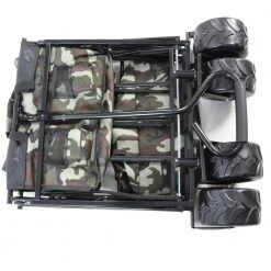 3.4 cu. ft Outdoor Camouflage Color Steel Folding Large Capacity Garden Cart Patio Wagon with Lid by Tidoin -GARDEN TOOLS Shop tidoin garden carts dq ydw2 5609 4f 1000