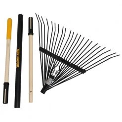 54 in. 22-Tine Hardwood/Steel Handle Steel Leaf Rake by True Temper -GARDEN TOOLS Shop true temper leaf rakes 20201001 44 1000