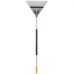54 in. 22-Tine Hardwood/Steel Handle Steel Leaf Rake by True Temper