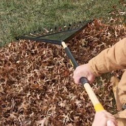 48 in. Hardwood/Steel Handle Leaf Rake with 30 in. W Clog-Free Tines for Leaves, Grass, Twigs, Pine Needles and More by True Temper 21 48 in. Hardwood/Steel Handle Leaf Rake with 30 in. W Clog-Free Tines for Leaves, Grass, Twigs, Pine Needles and More by True Temper -GARDEN TOOLS Shop true temper leaf rakes 20212011 1f 1000