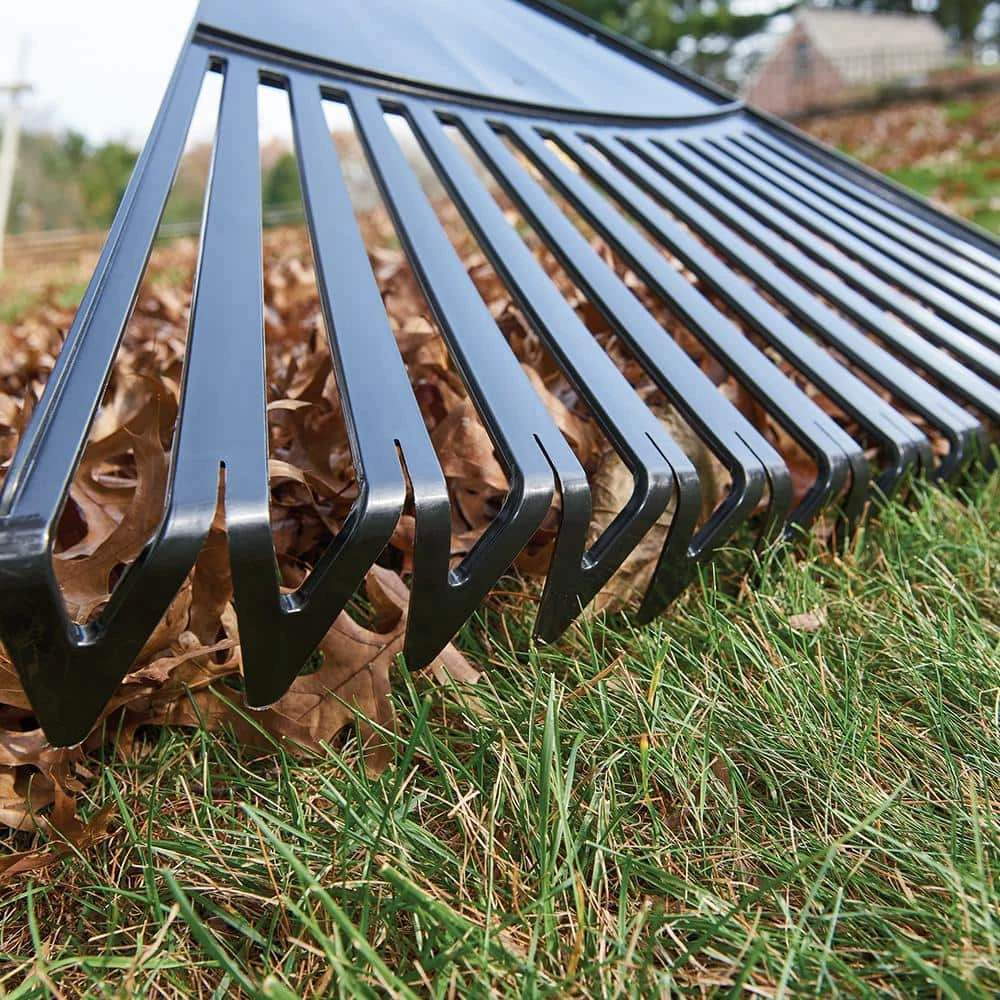 48 in. Hardwood/Steel Handle Leaf Rake with 30 in. W Clog-Free Tines for Leaves, Grass, Twigs, Pine Needles and More by True Temper 9 48 in. Hardwood/Steel Handle Leaf Rake with 30 in. W Clog-Free Tines for Leaves, Grass, Twigs, Pine Needles and More by True Temper - Image 7