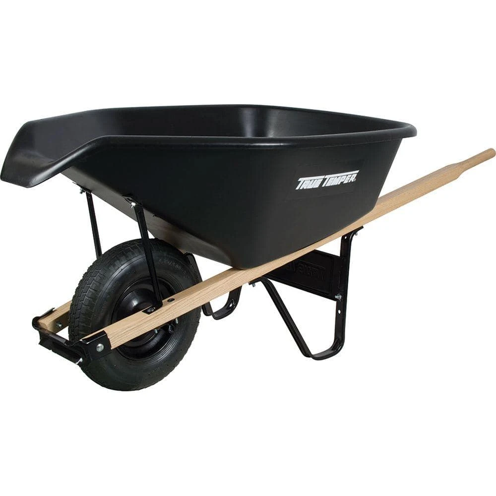 6 cu. ft. EZ Pour Poly Wheelbarrow by True Temper 3 6 cu. ft. EZ Pour Poly Wheelbarrow by True Temper