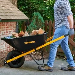 6 cu. ft. Barrow in a Box Steel Wheelbarrow with Never Flat Tire and Steel Handles by True Temper -GARDEN TOOLS Shop true temper wheelbarrows r6stffec 4f 1000