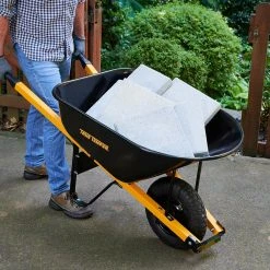 6 cu. ft. Barrow in a Box Steel Wheelbarrow with Never Flat Tire and Steel Handles by True Temper -GARDEN TOOLS Shop true temper wheelbarrows r6stffec 77 1000