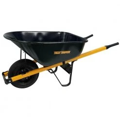 6 cu. ft. Barrow in a Box Steel Wheelbarrow with Steel Handles by True Temper