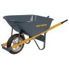 6 cu. ft. Wheelbarrow with Steel Handles and Flat Free Tire by True Temper -GARDEN TOOLS Shop true temper wheelbarrows r6stsp14 64 1000
