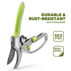 2 in. SK5 Steel Blade Anvil Pruning Shears Tree Pruner by TURBRO -GARDEN TOOLS Shop turbro tree pruners hpsk50 4f 1000