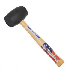 20 oz. Black Rubber Mallet with 13 in. Hardwood Handle by Vaughan