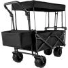 3 cu.ft. Collapsible Folding Outdoor Wagon Cart 600D Oxford Polyester Foldable Steel Camping Folding Garden Cart, Black by VEVOR 2 3 cu.ft. Collapsible Folding Outdoor Wagon Cart 600D Oxford Polyester Foldable Steel Camping Folding Garden Cart, Black by VEVOR -GARDEN TOOLS Shop vevor garden carts dzdptc bkhsku0001v0 64 1000