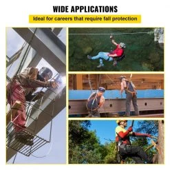 150 ft. Fall Protection Rope Polyester Roofing Rope Climbing Lanyard CE Compliant Fall Arrest Protection Equipment by VEVOR -GARDEN TOOLS Shop vevor gardening tool accessories aqsycjhbdd150bke6v0 fa 1000